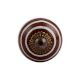 Brown Striped Small Ceramic Knob